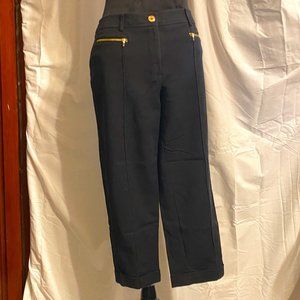 Jones New York Black Dress Capris Zippers Size 12